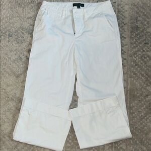 White Casual Pants
